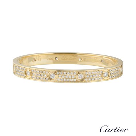 cartier love bracelet gold diamonds